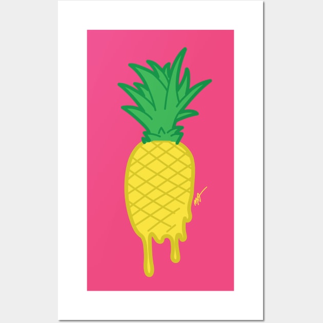 Pineapple Juice Wall Art by randamuART